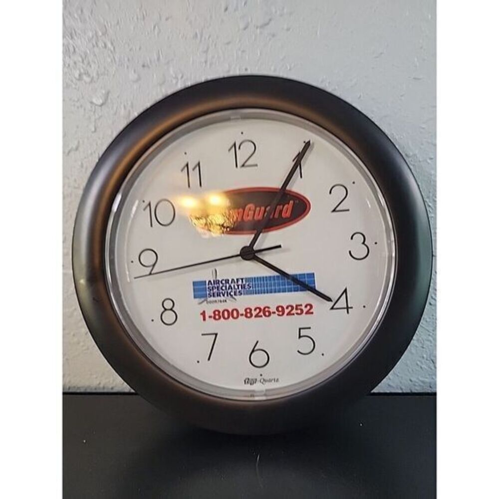 ASL CAM‎ GAURD Top-Quartz Advertising Round Wall Battery Clock